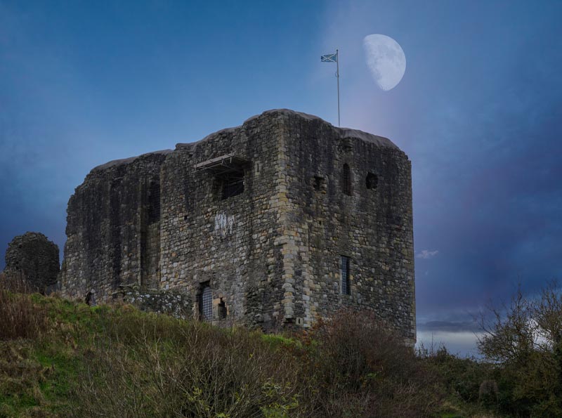 Dundonald Castle near Ayr static caravan hoilday Park